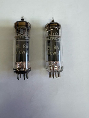 Pair of EL86 Ultron tubes like new, vintage, untested