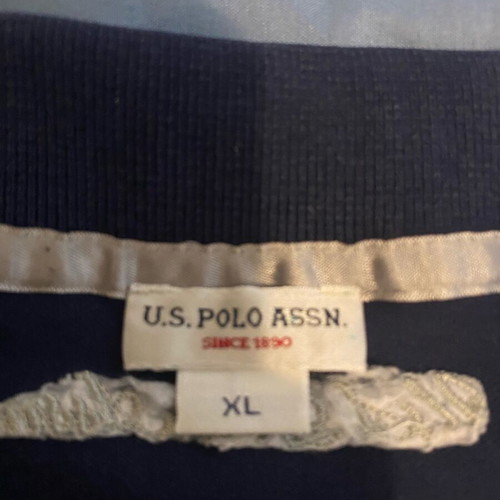 U.S. Polo Assn. polo shirt used, blue xl with slim fit