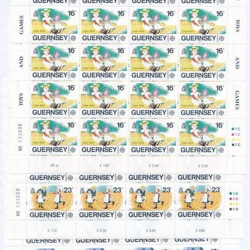 Guernsey 1989 Europa CEPT stamp set complete sheets new