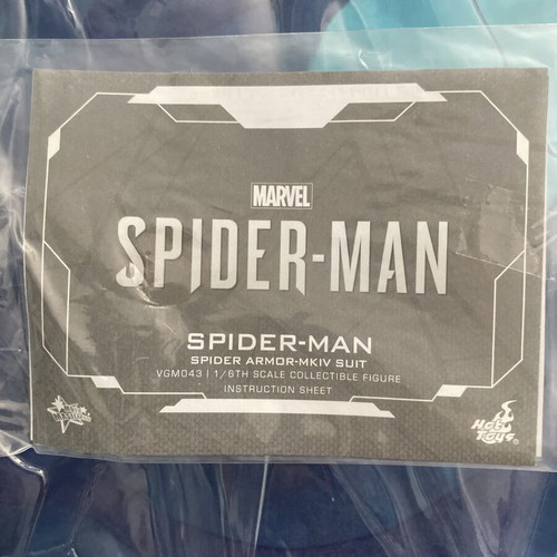 Hot Toys Spider-Man Spider Armor Mk IV Suit 1:6 Scale Figure like new