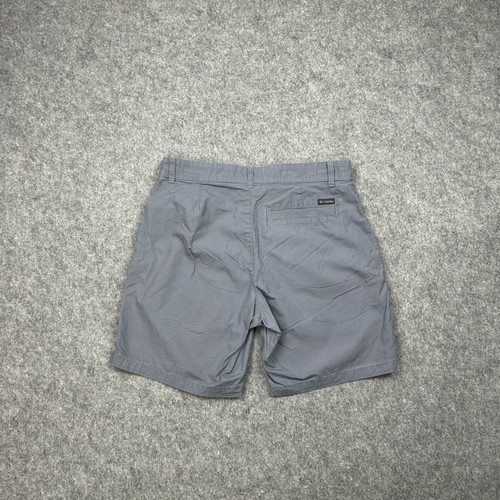 Columbia men's gray chino shorts size 30W used, cotton casual