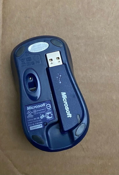 Genuine Microsoft Wireless Notebook Optical Mouse 3000 MSK-1056 USB Receiver