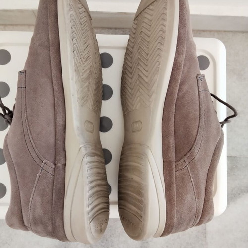 Samsonite Suede Casual Shoes Size 41 Like New Gray Brown