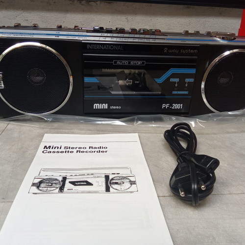 International Boombox radio cassette player 1980s new in box
