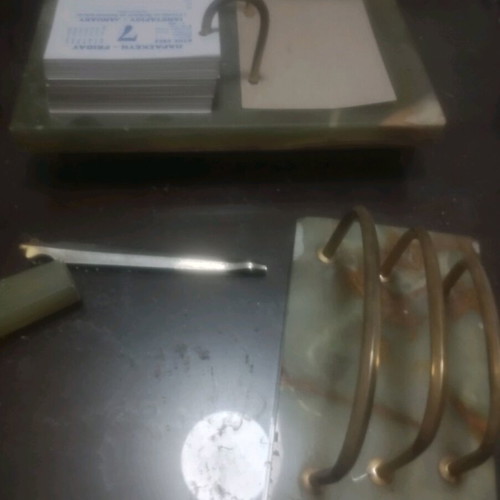 Alabaster office items like new