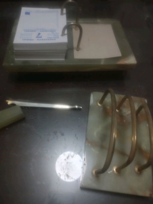 Alabaster office items like new
