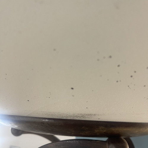 Floor lamp vintage used with cracked glass