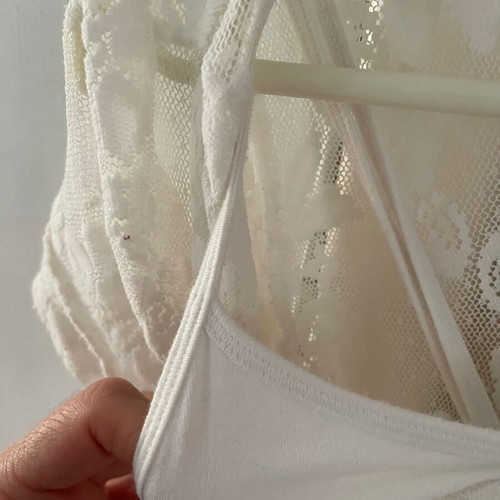 Hollister white lace mini dress like new, size M (fits S)