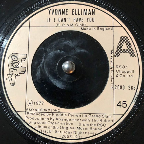 Yvonne Elliman If I Can't Have You vinyl used, 7", 45 RPM