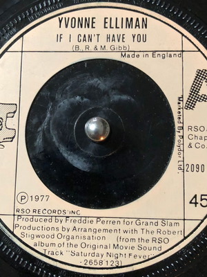 Yvonne Elliman If I Can't Have You vinyl used, 7", 45 RPM