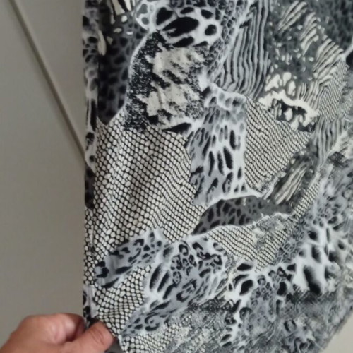 Dress leopard pattern black and white XL like new