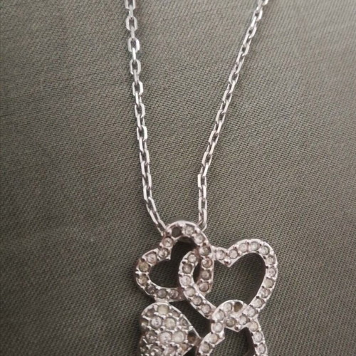 Swarovski pendant 4 hearts used