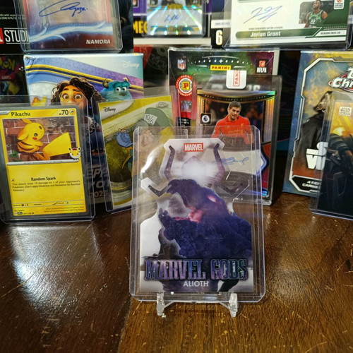 2025 Topps Chrome Marvel Studios Alioth Marvel Gods Die-Cut Clear Case new