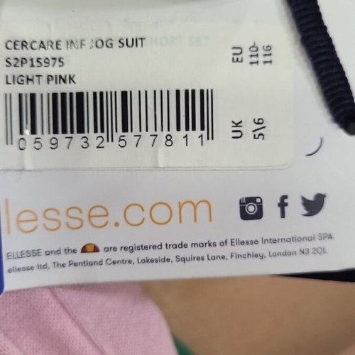 Ellesse pink pants tracksuit new for girls 5-6 years