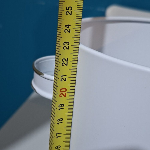 Metal Laundry Detergent Storage Box with Gold Details