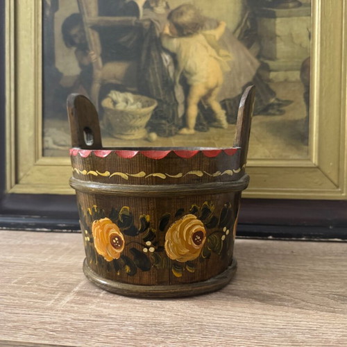 Wooden vintage planter used