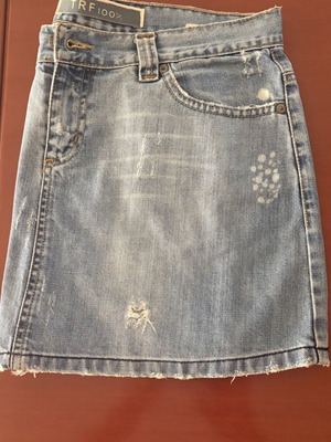 Zara TRF Mini Skirt Denim Size 40 Like New