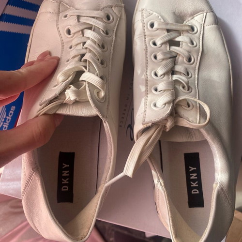 DKNY sneakers used, white, size 38, athletic