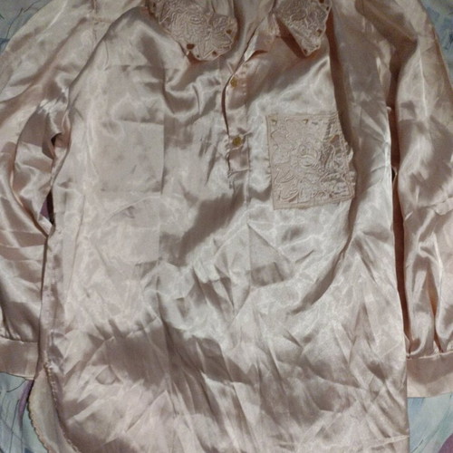 Satin pajama set salmon like new