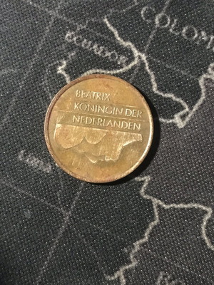 Netherlands 5 cents 1989 coin used, pack of 3