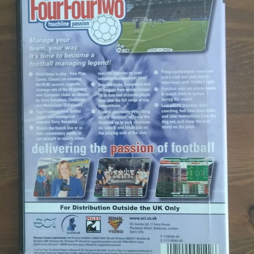 Four Four Two PC used sports game