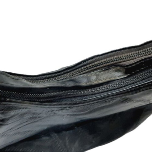 Vintage leather crossbody bag like new, soft natural leather, black