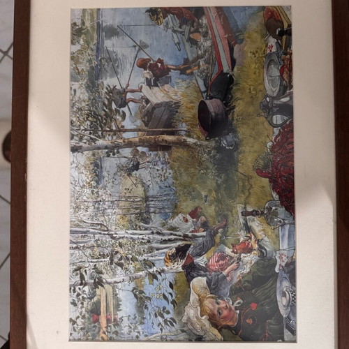 Κάδρο Crayfishing από τη σειρά A Home του Carl Larsson σαν καινούργιο