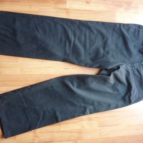 Men's black pants waist 42cm length 102cm winter like new