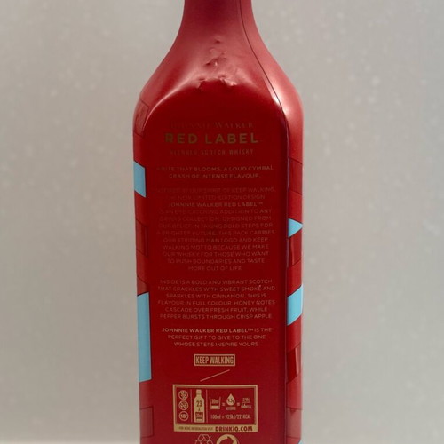 Collectible Johnie Walker Red Label Bottle 700ml like new