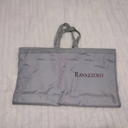Ravazzolo garment bag like new, gray nylon with transparent pocket