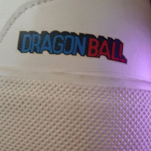 Bershka men's sneakers used, white Dragon Ball
