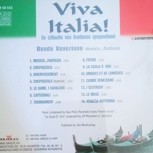 Viva Italia 10 CD used, idols of Italian song
