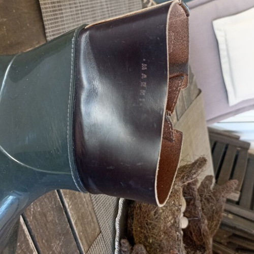 Women's galoshes used with leather detail, size 38-38.5