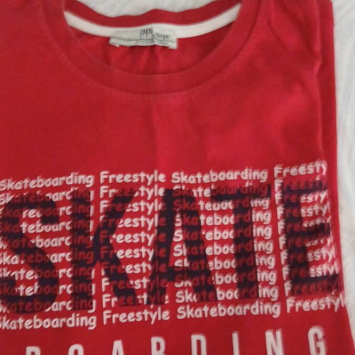 Children's shirt used for 11-12 years old, red