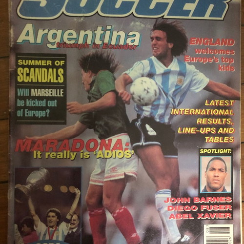 World Soccer Copa America Ecuador 1993 used, British edition