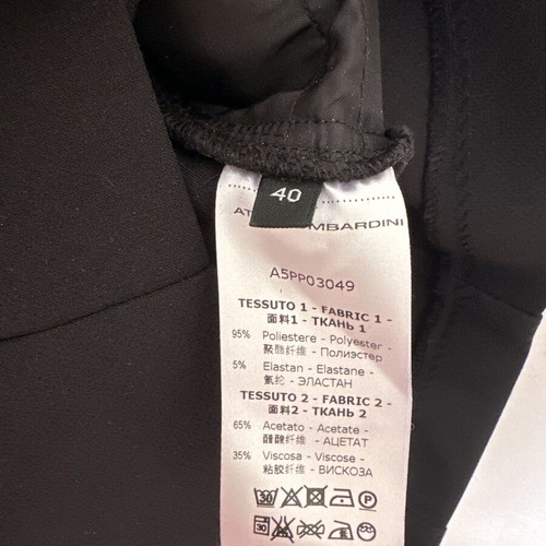 Atos Lombardini midi dress like new, black with gold details