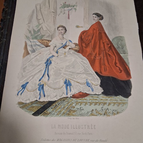 Colored engraving used, very good condition
