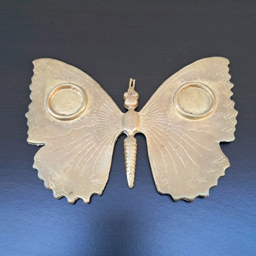 Handmade brass butterflies like new, solid brass