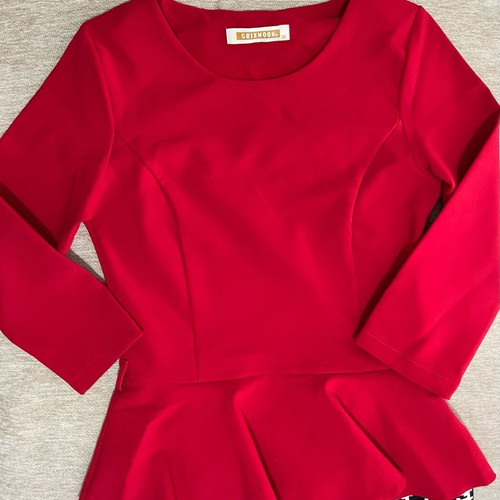 Dress like new, size M/38, black and red