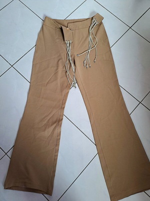 Camel fabric pants like new, beige brown, size S