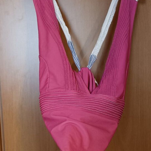 Madame Shoushou One-Piece Swimsuit like new, pink, lace and bow