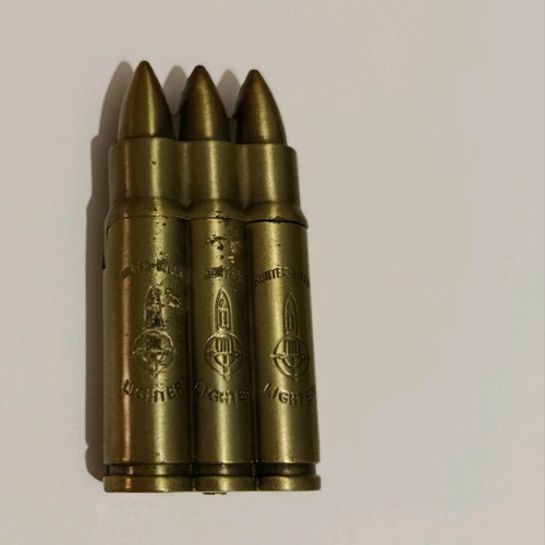 Metal gas lighter bullet shape used