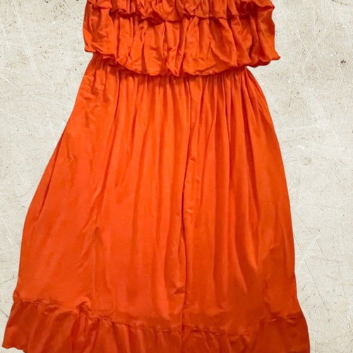 Mini strapless dress orange new Catwalk, one size