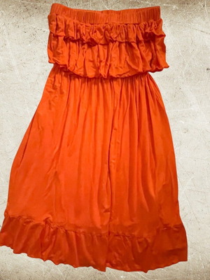 Mini strapless dress orange new Catwalk, one size