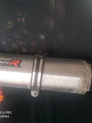 Dominator hp1 exhaust muffler used with db killer medium