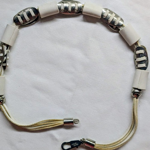 Wilma Spagli Vintage 80s Leather Choker 52cm, like new
