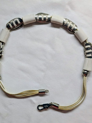 Wilma Spagli Vintage 80s Leather Choker 52cm, like new