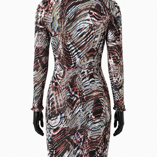Iro mini dress used, black and red, size XS