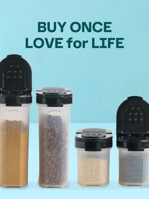 Tupperware spice containers set of 4, new