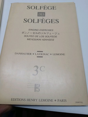 Solfeges Lemoine 3C new, music students